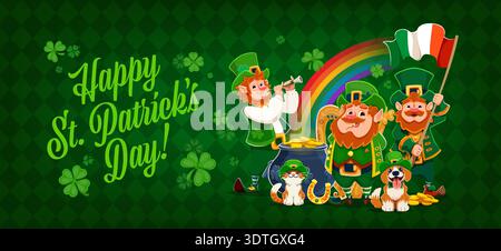 Glückwunschkarte zum St. Patrick's Day Stock Vektor