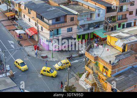 Januar 2018 in Medellin Castilla ist eine der Vorstädte von Medellin, von Touristen geschätzt, weil gut an das Stadtzentrum mit dem Taxi Stockfoto