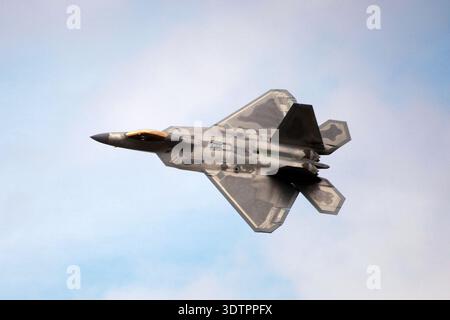 Lockheed Martin F-22 Raptor ist ein Militärflugzeug der USAF Stockfoto