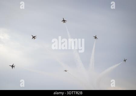 USAF Thunderbirds Delta Burst Stockfoto