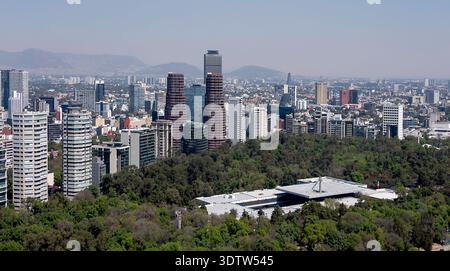 Luftaufnahme von Polanco, Mexiko-Stadt, Mexiko Stockfoto