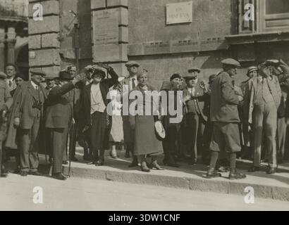 Via Minerva in Syrakus. 1924 Stockfoto