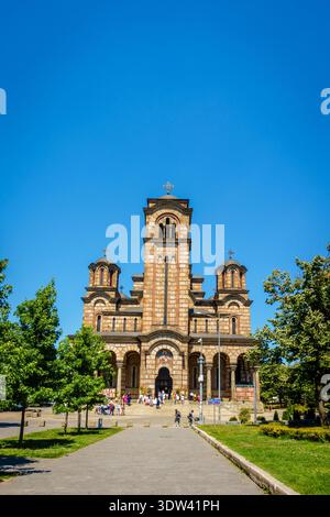 15. Juni 2024, Belgrad, Serbien: Markuskirche im Zentrum von Belgrad, Serbien Stockfoto
