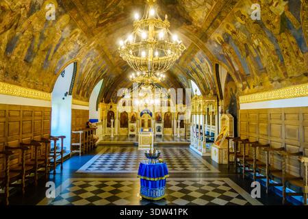 15. Juni 2024, Belgrad, Serbien: Innenraum der orthodoxen Ruzica-Kirche in der Belgrader Festung Stockfoto