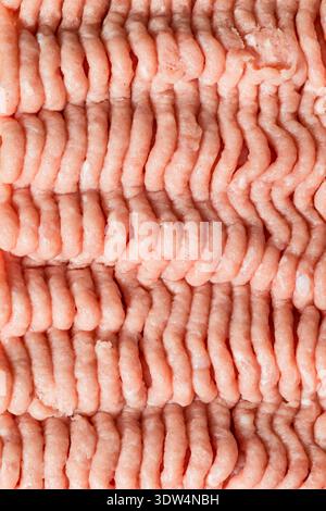 Rohes, gehacktes Putenfleisch, fertig zum Kochen Stockfoto