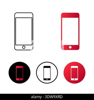 Abstrakte Illustration des Mobiltelefons, kann für Geschäftsdesigns, Präsentationsdesigns oder andere geeignete Designs verwendet werden. Stock Vektor