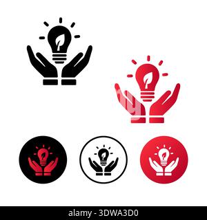 Abstrakte Illustration des Symbols Energieeffizienz, kann für Geschäftsdesigns, Präsentationsdesigns oder andere geeignete Designs verwendet werden. Stock Vektor