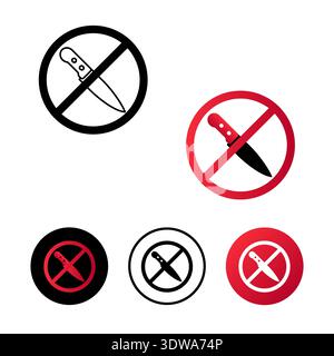 Abstrakte Illustration ohne Messer, kann für Geschäftsdesigns, Präsentationsdesigns oder andere geeignete Designs verwendet werden. Stock Vektor