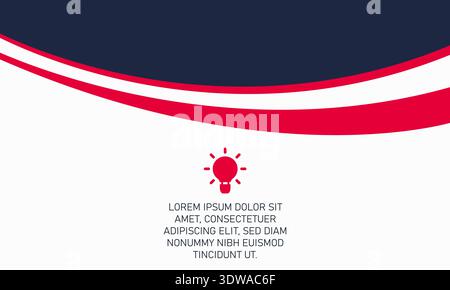 Moderner geschwungener blauer und roter Hintergrund, kann für Business-Designs, Präsentationsdesigns oder andere geeignete Designs verwendet werden. Stock Vektor