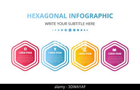 Business-Infografik mit Verlaufsformen, kann für Business-Designs, Präsentationsdesigns oder andere geeignete Designs verwendet werden. Stock Vektor