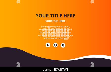 Moderner Orange Gradient Unternehmenshintergrund, kann für Geschäftsdesigns, Präsentationsdesigns oder andere geeignete Designs verwendet werden. Stock Vektor