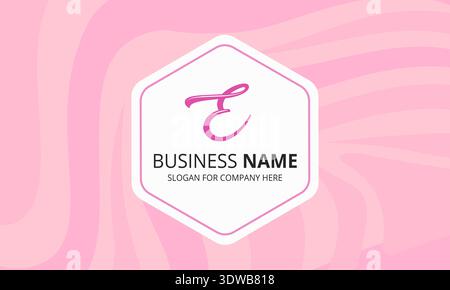 Moderner rosafarbener Business-Hintergrund mit Wellen, kann für Business-Designs, Präsentationsdesigns oder andere geeignete Designs verwendet werden. Stock Vektor