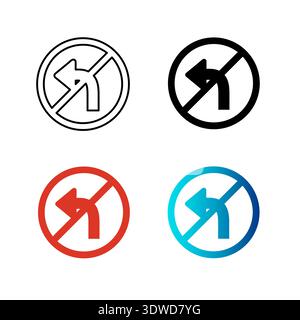 Abstrakte Silhouette Illustration ohne Linkskurve, kann für Business-Designs, Präsentationsdesigns oder andere geeignete Designs verwendet werden. Stock Vektor