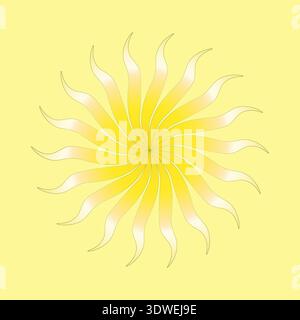 Wecksymbol. Römische Zahlen Vektor. Symbol für Zeitfläche. Schwarze Konturform. EPS 10. Stock Vektor