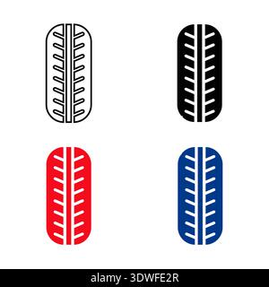 Abstrakte Illustration der Vorderradsilhouette, kann für Business-Designs, Präsentationsdesigns oder andere geeignete Designs verwendet werden. Stock Vektor