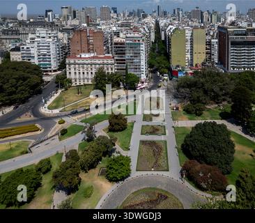 Luftaufnahme von Recoleta in Buenos Aires, Argentinien Stockfoto