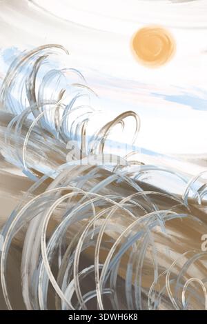 Bedruckbarer Wandmotiv mit Postermotiv. Stockfoto