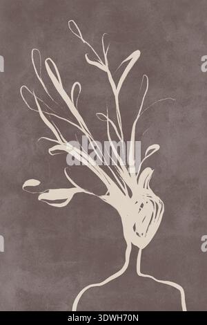 Bedruckbarer Wandmotiv mit Postermotiv. Stockfoto