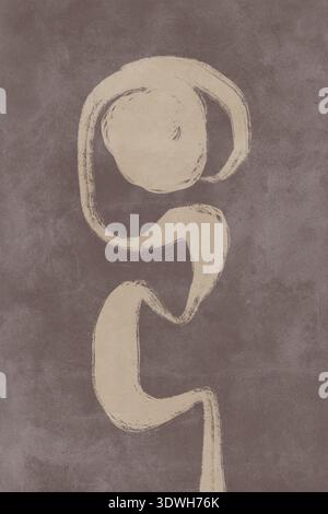 Bedruckbarer Wandmotiv mit Postermotiv. Stockfoto