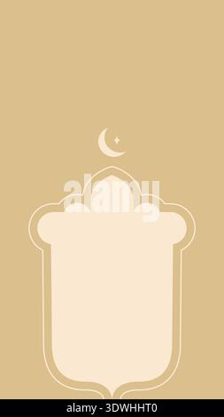 Goldener eleganter islamischer Bogenrahmen für Ramadan Kareem und Eid Mubarak Designs Vektor Stock Vektor