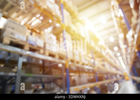 Abstrakte unscharfen Hintergrund, Werks- und Lagergebäude, Industrial Design, blur Technik Stockfoto