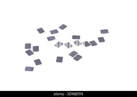 Mamy Nano-SIM carsd auf Weiß, subscriber identity module getrennt, 4 FF Handy SIM-Karte, Platz für den Text Stockfoto