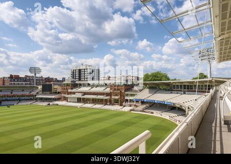 Viktorianische Pavillion, den Lords Cricket Ground, London, UK Stockfoto