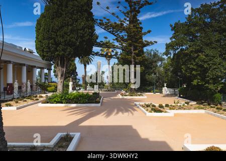 Achilleion war der Sommerpalast der Kaiserin Elisabeth von Österreich Stockfoto