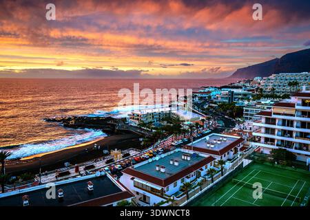Spanien, Kanarische Inseln, Tenerif, Puerto de Santiago Stockfoto