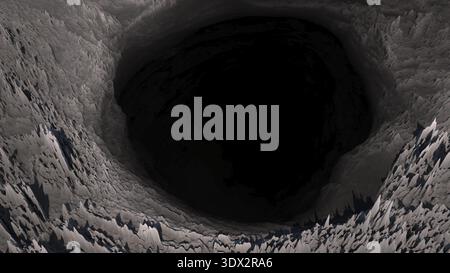 Gesteinsboden Höhle Berg bg 3D-Rendering Stockfoto