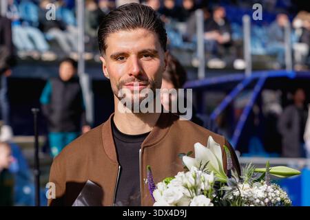 Zwolle - Anouar El Azzouzi während der Eredivisie-Saison 2025/2026. Das Spiel findet am 1. März 2026 im MAC3Park Stadion in Zwolle, Niederlande, gegen den AFC Ajax Amsterdam statt. (VK Sportphoto/{photog}) Stockfoto