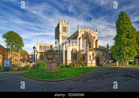 Großbritannien, Leicestershire, Melton Mowbray, Pfarrkirche St Mary and Gregory und Hugh Tomb. Stockfoto