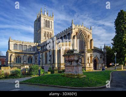 Großbritannien, Leicestershire, Melton Mowbray, Pfarrkirche St Mary and Gregory und Hugh Tomb. Stockfoto