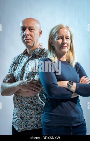 Chris Brookmyre und Marissa Haetzman, Ambrose Parry Stockfoto