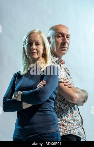 Chris Brookmyre und Marissa Haetzman, Ambrose Parry Stockfoto