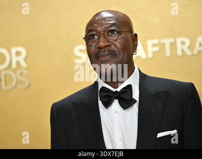 Los Angeles, Usa. März 2026. Delroy Lindo nimmt an den 32. Jährlichen Actor Awards (ehemals sag Awards) Teil, die am Sonntag, den 1. März 2026, im Shrine Auditorium in Los Angeles stattfinden. Foto: Chris Chew/UPI Credit: UPI/Alamy Live News Stockfoto