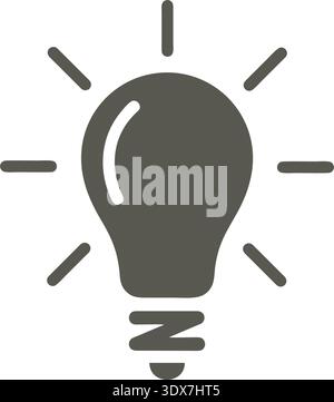 Vektor-Designvorlagen für Glühlampen einfaches und modernes Konzept Stock Vektor