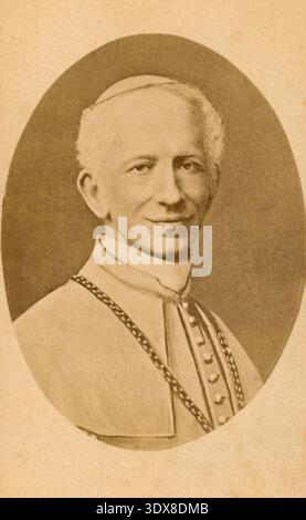Porträt von Papst Leo XIII., geb. Vincenzo Gioacchino Pecci, 1878 Stockfoto