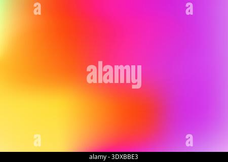 Gradient mit Hitzeeffekt. Y2K ästhetischer Sonnenuntergang Himmel Hintergrund mit fetten Abstufungen. Hintergrund für verwischte Hintergrundbilder im Sommer mit leuchtendem Muster und Co Stock Vektor