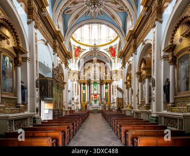 San Jose de Gracia Sanctuary Church Interior - Guadalajara, Jalisco, Mexiko Stockfoto