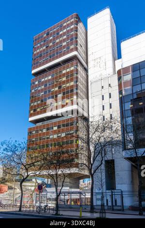 Außenansicht des Zentrums Pierre-Mendès-France, auch bekannt als Universitätszentrum Tolbiac, ein nebengebäude der Universität Paris-1 Pantheon Sorbonne Stockfoto