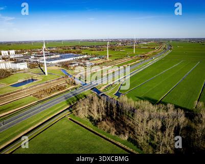 ZOETERWOUDE - Windmühlen stehen in der Landschaft FROBIN UTRECHT / ANP niederlande Out - belgien Out Stockfoto
