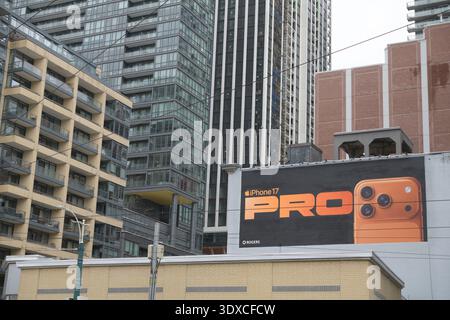 Apple Inc Technologie Wandgemälde an der südöstlichen Ecke von King and Spadina, Toronto Stockfoto