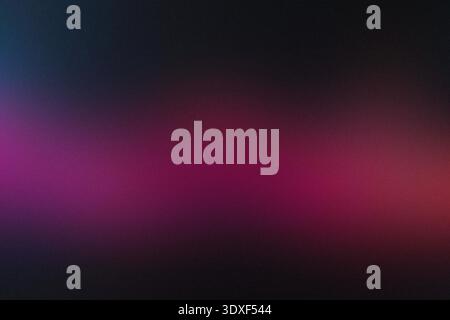 Dunkler verlaufender Hintergrund für farbenfrohe magentafarbene violette Textur, leichten Rauscheffekt Stockfoto