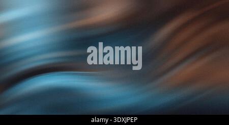 Abstrakter Hintergrund mit einer Mischung aus Blau- und Brauntönen mit verschwommenen Texturen und Farbverläufen Stockfoto