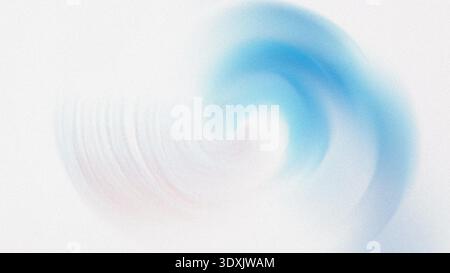 Abstrakte Aquarellmalerei mit Blau- und Weißtönen, die einen weichen und ätherischen Effekt schaffen Stockfoto