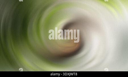 Abstrakter, verschwommener Wirbel aus grünen und braunen Farben, der ein dynamisches und visuell interessantes Muster erzeugt Stockfoto