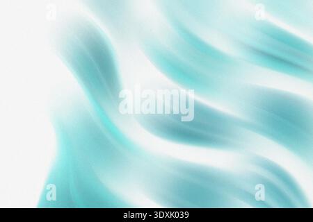 Abstrakter, verschwommener Hintergrund mit hellblauen und weißen Tönen, die eine sanfte und traumhafte Atmosphäre schaffen Stockfoto