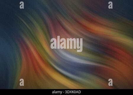 Abstrakter mehrfarbiger Hintergrund mit verschwommenen Linien und Formen, die einen dynamischen Kompositionseffekt erzeugen Stockfoto