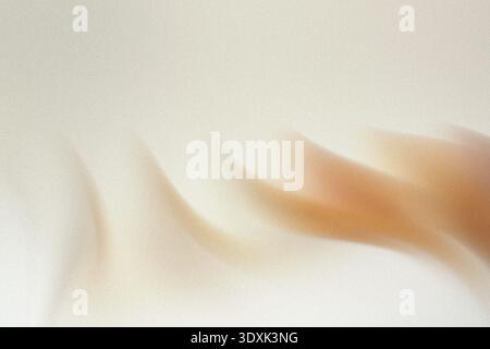 Abstrakte Nahaufnahme mit verschwommenen Beige- und Weißtönen für einen weichen und traumhaften Hintergrundeffekt Stockfoto
